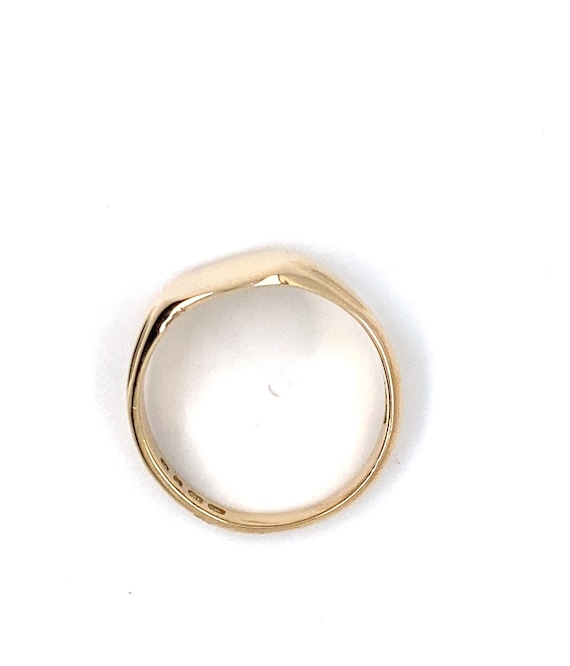 18ct Gold Signet Ring - Solid gold Mens Signet Ri… - image 7