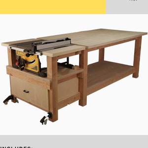 Table Saw Workbench Plan