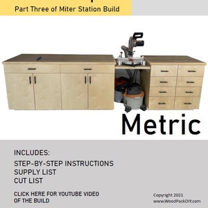 Miter Saw Station Build Plans - Metric Version