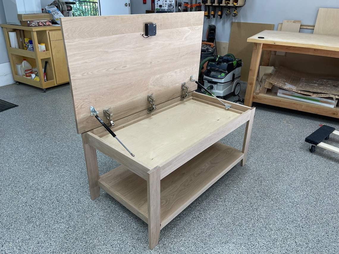 Concealment Coffee Table Build Plan Etsy