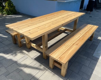 Outdoor Table and Bench Build Plan