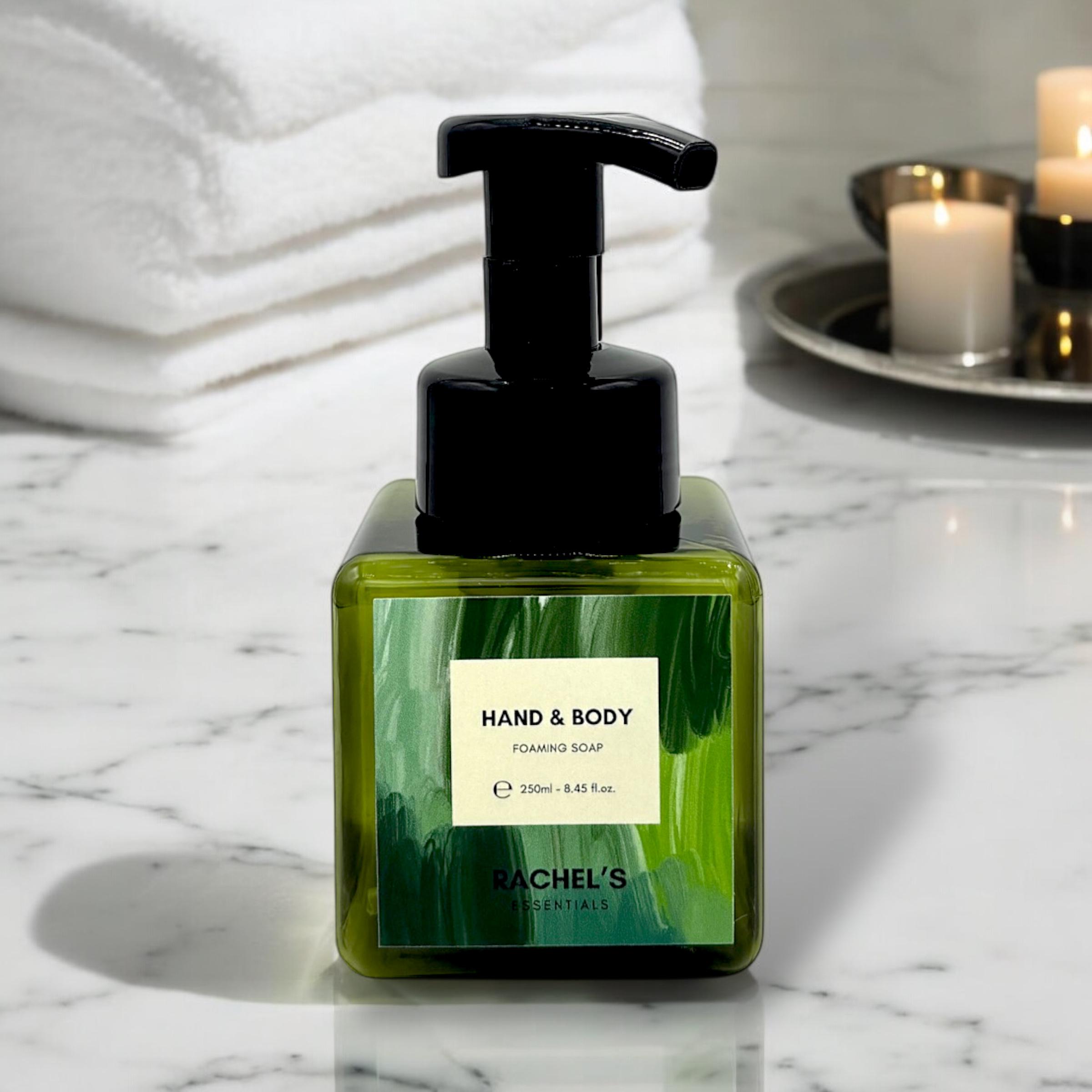 Luxurious Almond Oil-Enriched Foaming Hand & Body Soap with Long-Lasting Fragrance