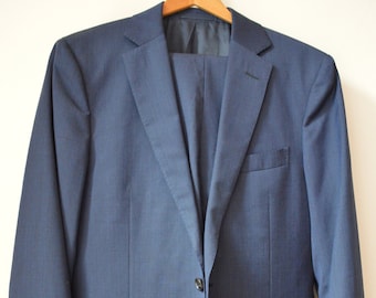 Rodd & Gunn 2000er Jahre Business Anzug aus reiner Wolle in Marineblau Gr. 38