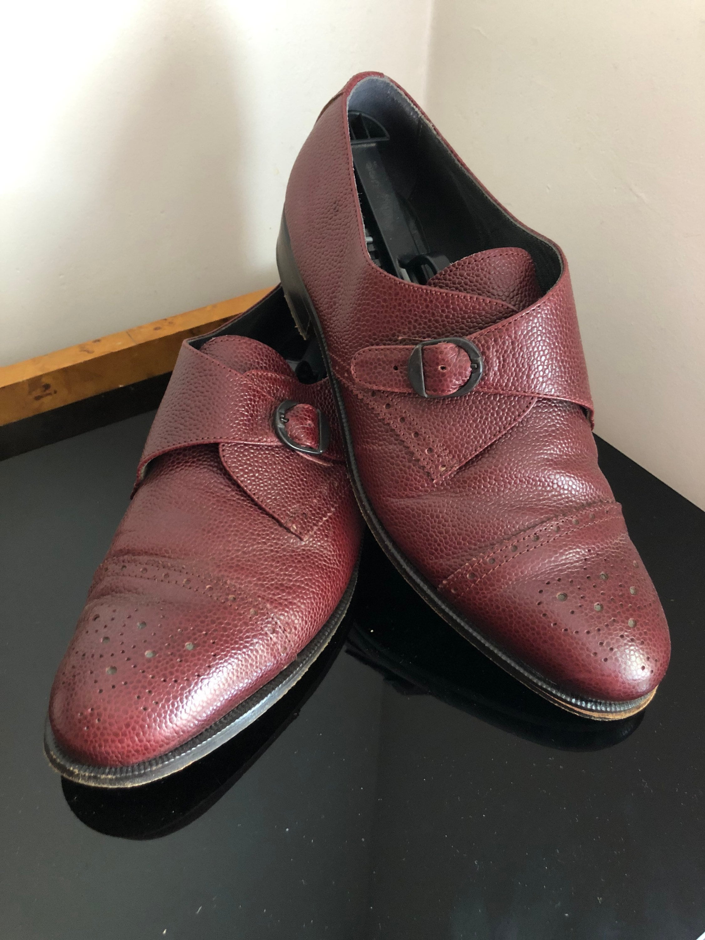 Vintage Shoes Wing Tip Brown Leather ALDO Lavorazione Artigiana Men's  11.5 / 43