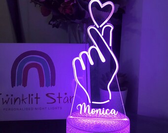 Personalised FOR YOU Night Light | Valentine’s Day Anniversary Wedding | Acrylic Decor | Gift for Her/Him | & Birthday | Mother’s Day