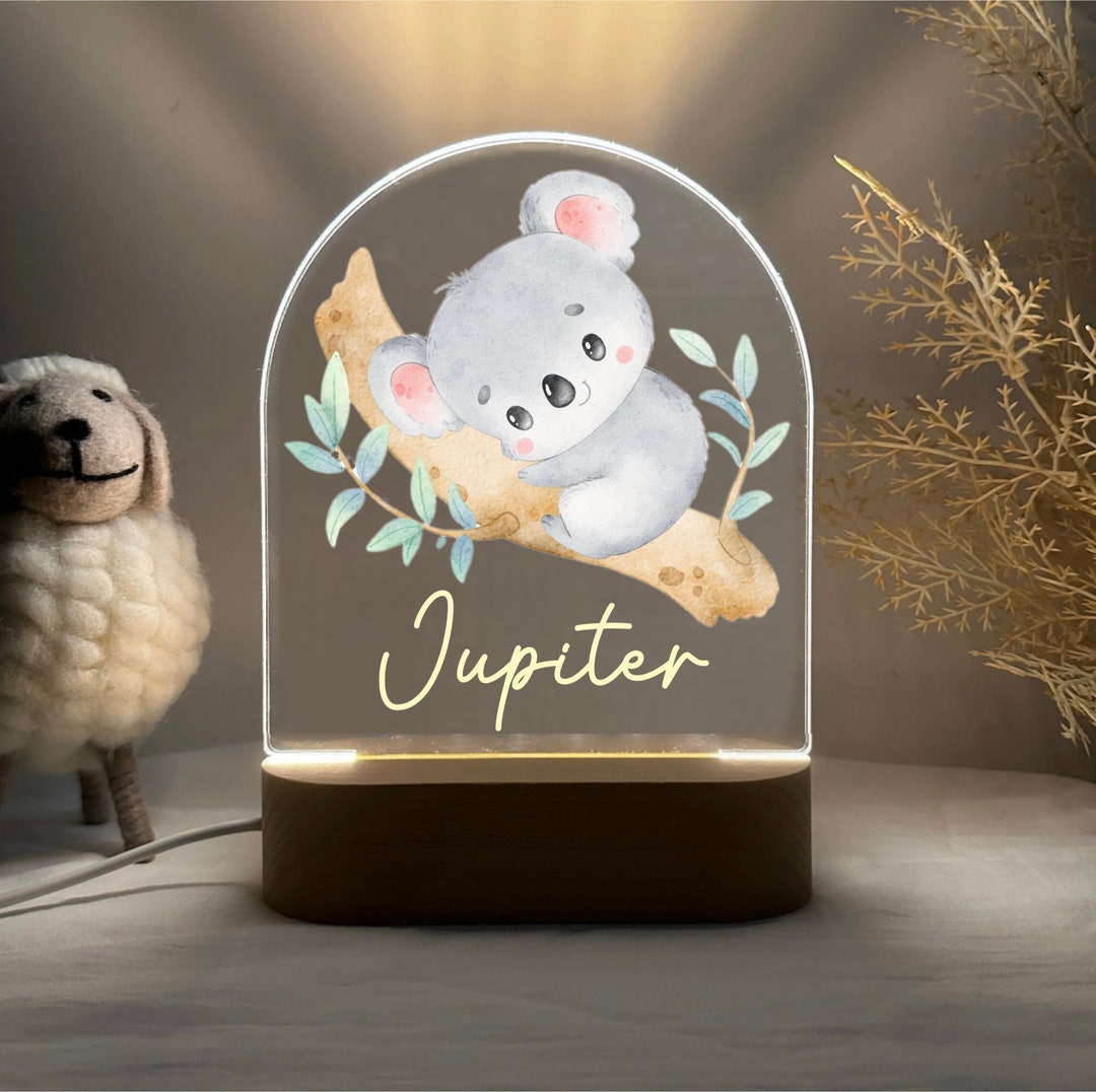 Glinrui Koala Nachtlicht Für Kinder - Farbwechsel LED Mit Fernbedienung