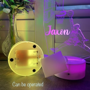 Personalised Minecraft Night Light – 16 Color Remote – Birthday Gift Table Lamp – Multicolored