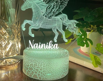 Magical UNICORN Night Light - Perfect Christmas Gift Idea - Multi-colored LED - Bedside Lamp - Nursery Decor for Kids