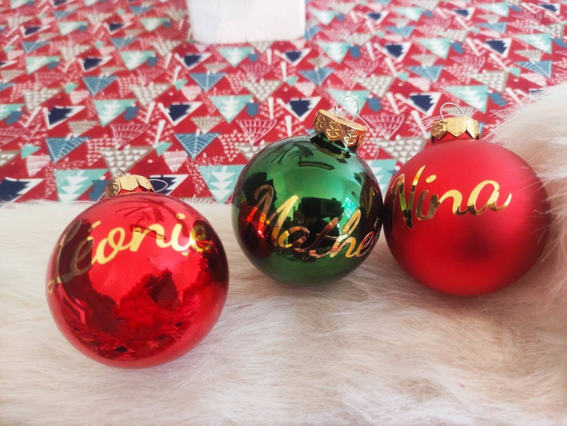 Boules de Noël Personnalisées