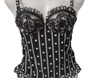 Glamorous polkadot corset bustier Chantal Thomass