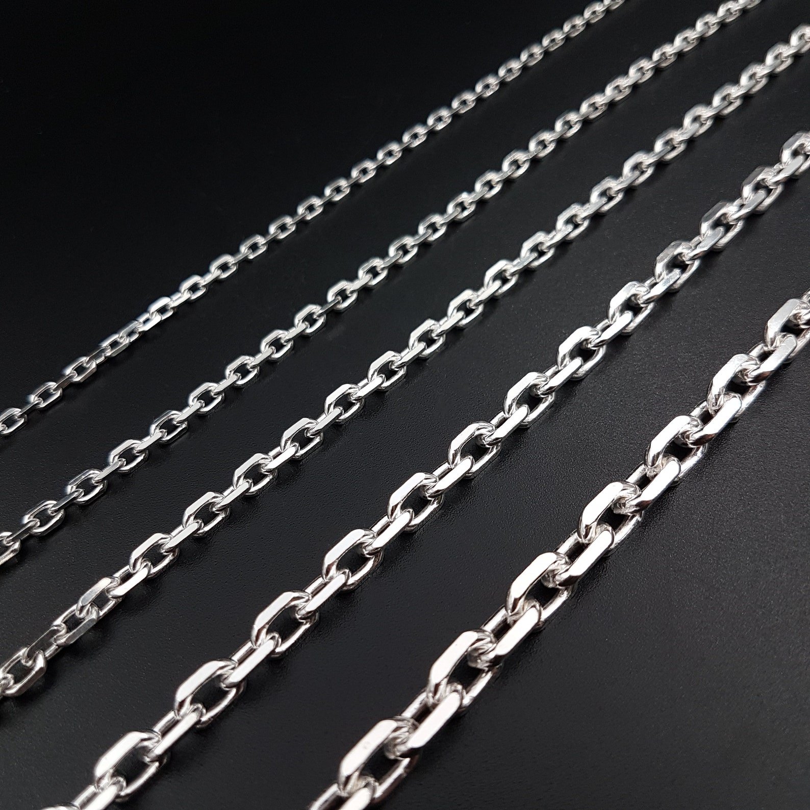 Italian Anchor Chain Necklace925 Sterling Silver Chain - Etsy