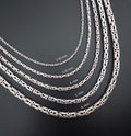 Round Byzantine chain Necklace,Silver necklace for men,Silver necklace for women,Oxidized jewelry,925 Solid silver chain,Bali chain necklace