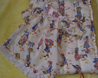 Ropa de muñeca de camisón y saco de dormir