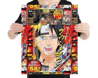 Poster mural Anime Naruto Sasuke pour chambre à coucher, 40 x 20 pouces