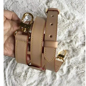 Pink Fixed Crossbody Vachetta Shoulder Strap Replacement For Louis Vuitton