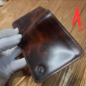 Sale. 10 Shell Cordovan bifold wallets. Men&#39;s luxury wallets. Buttero cardholders. handmade leather wallets. Wallet from Ukraine.
