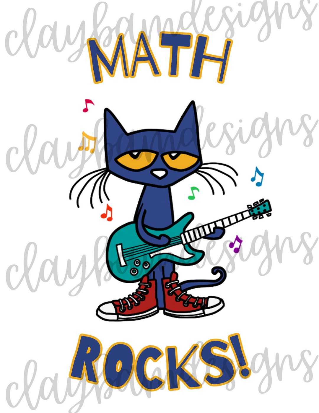 Pete the Cat Png, Math Rocks Png, Pete the Cat Book Character Png - Etsy