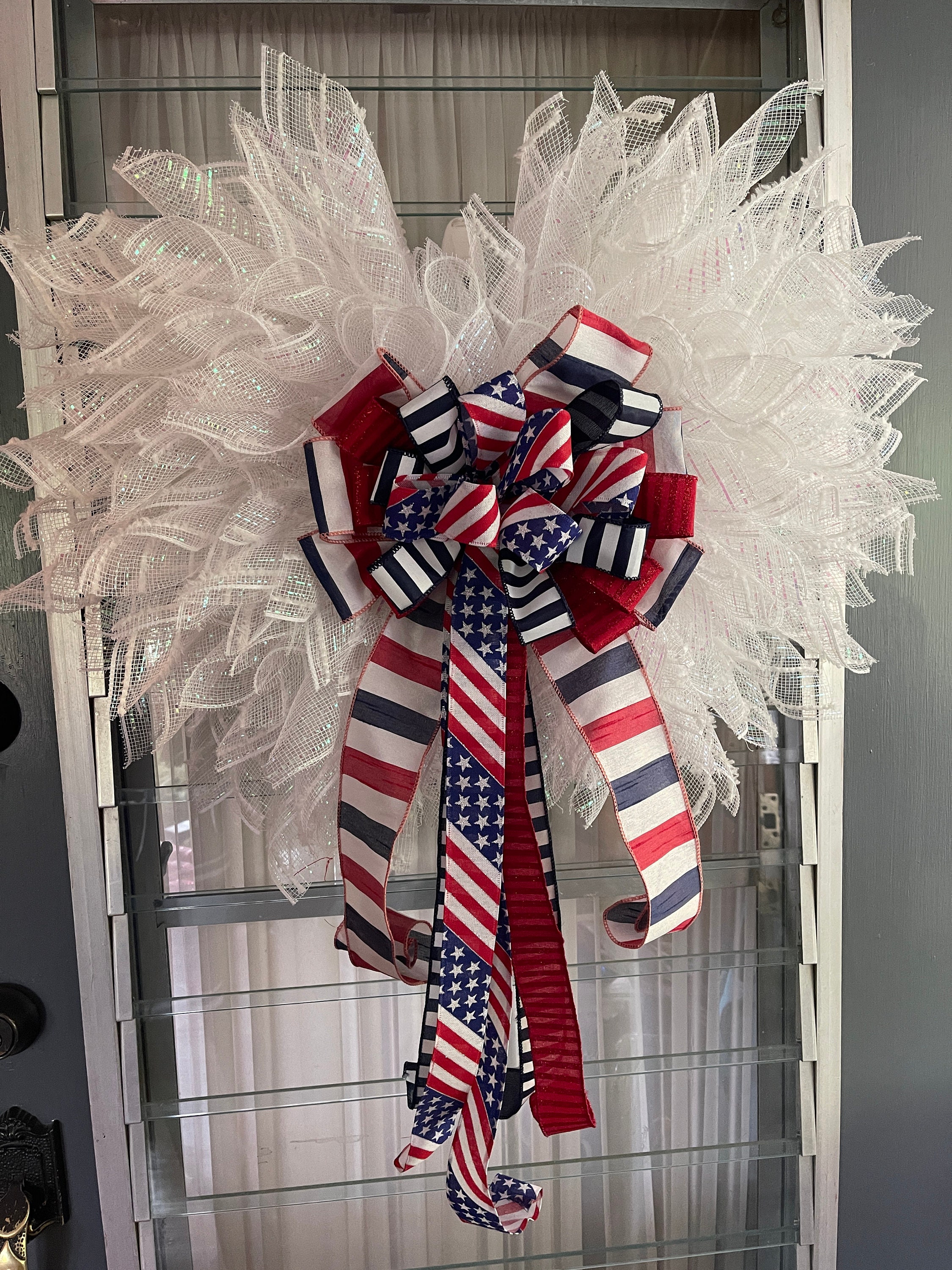 Patriotischer Kranz Engelsflügelkranz Gedenktagskranz | Etsy