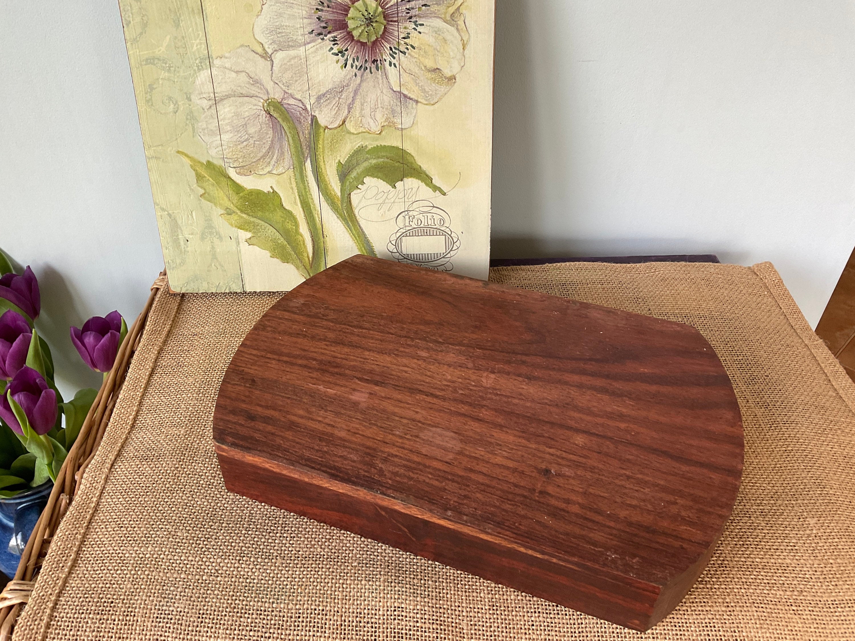 Ornate Handcrafted Teak Tray Vintage Hand Carved Wooden Tray Etsy