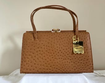 Ackery vintage beige ostrich leather Kelly handbag main image 0