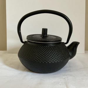 Vintage small Japanese hobnail cast iron teapot, japanese tea, collectible, ornamental or decorative use
