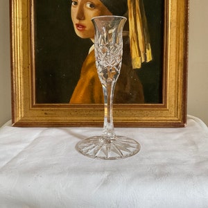 Vintage crystal candle holder, cut glass candleholder, gift idea, beautiful glass candle holder, crystal candlestick, perfect condition