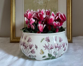 Vintage Portmeirion Botanic Garden Serving Bowl, Cyclamen Design