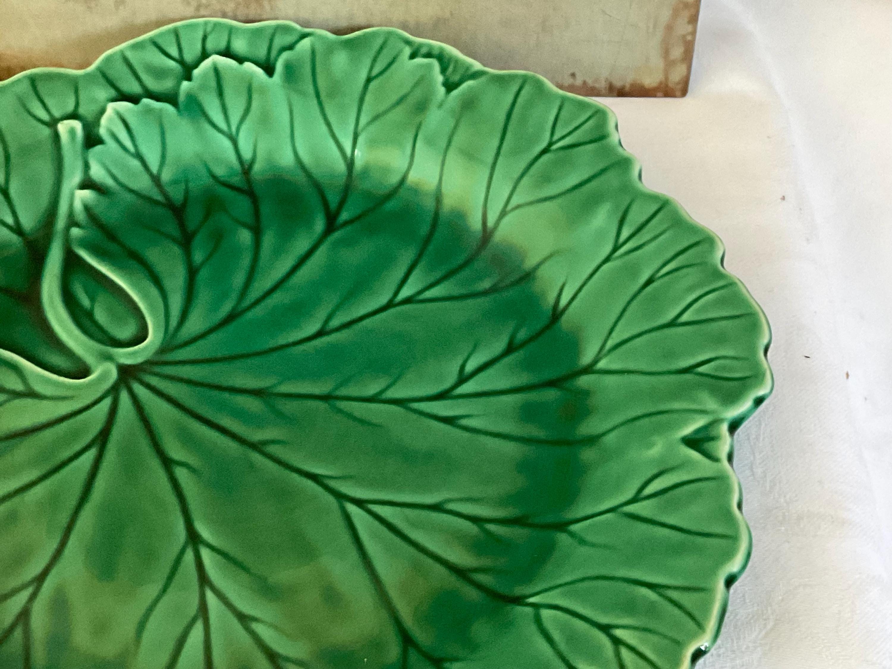 ウェッジウッド 1900年代中盤 マジョリカ焼き Green Leaf5枚セット