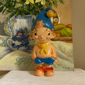 Vintage vinyl Noddy figure, character created by Enid Blyton, collectors 1960 Combex toy, nostalgic toy home decor, gift idea