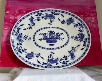 Vintage Westraven Anno 1661 Delft Handwork Tray, Made in Holland