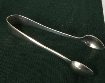 Antique Silver Viner and Hall sugar tongs, sugar nips, ice cube tongs made in England, EPNS, vintage tea party, English tea,