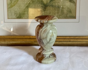Vintage Onyx Marmor Vase, erdige Wohnkultur