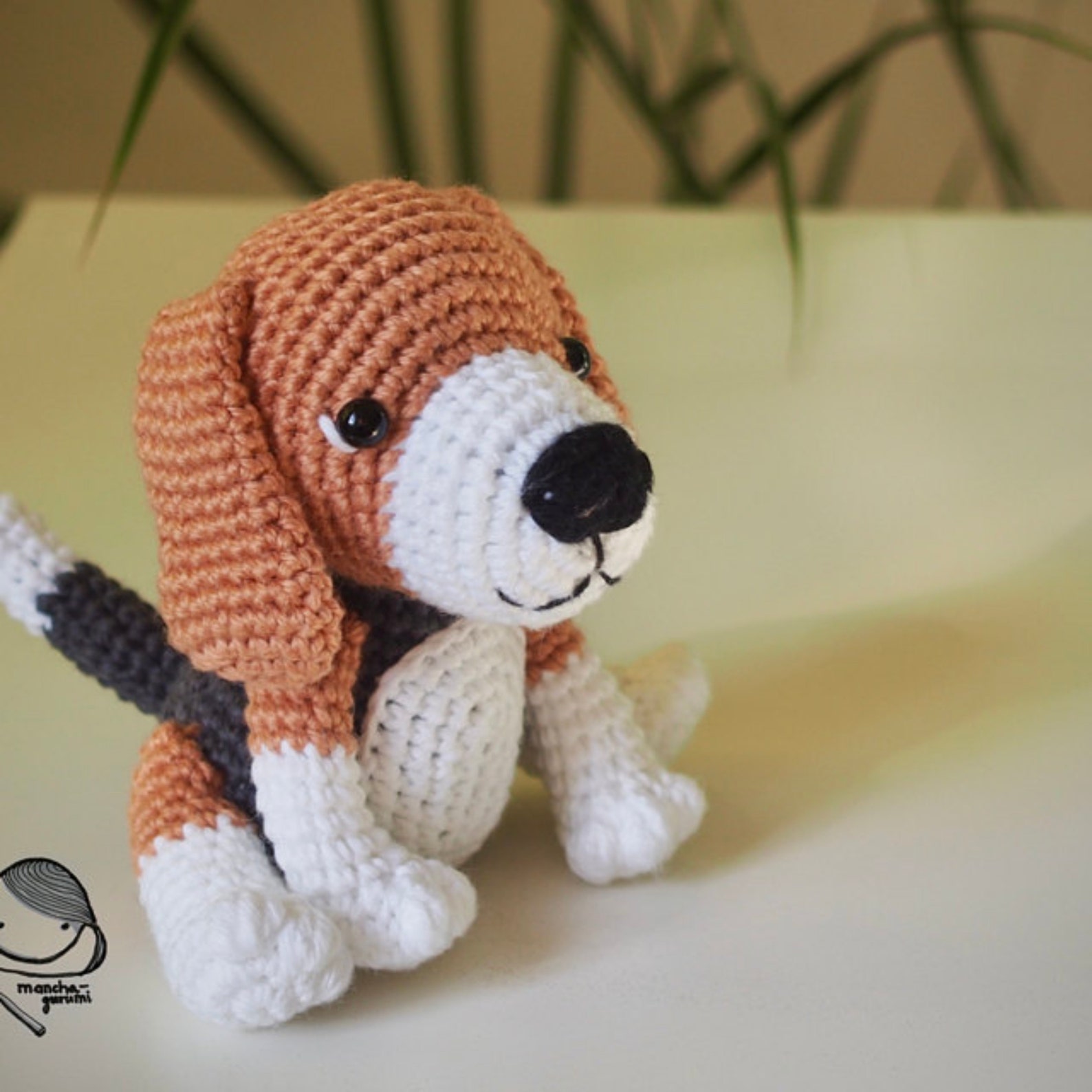 Beagle Dog crochet Hand made Beagle Dog Knitted Beagle Dog | Etsy