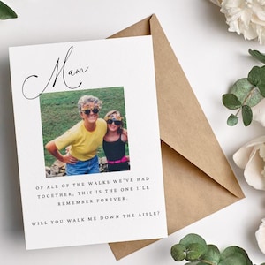 Cartão de proposta "Você vai me acompanhar até o altar" | Cartão personalizado "Você vai me acompanhar até o altar" | Cartão de proposta para festa de casamento | Cartão de proposta
