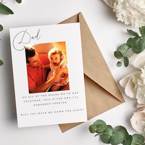 Cartão de proposta de você vai me acompanhar até o altar | Cartão de convite personalizado | Me acompanhe até o altar | Cartão de proposta de festa de casamento | Cartão de proposta | Pai