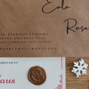 Personalised Letter From Santa|Official Letter From Santa|Letter from Santa|North Pole|Nice List|Babys 1st Christmas|Red Envelope|Wax SealLetter From Santa|Father Christmas|North Pole Mail|From Santa Claus|Lapland Invite|Baby First Christmas