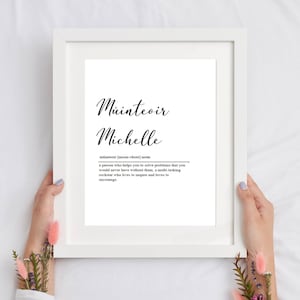 Bedankt leraar als Gaeilge|Múinteoir bedankt|Gepersonaliseerde bedankcadeau|Leraar|Bedankt|Ierse taal|Cadeau voor leraar