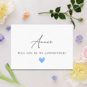 Gepersonaliseerd: Will You Be My Peetvader| Kaart peetouders|Babymeisje|Babyjongen|Voorstelkaart peetvader|Voorstelkaart peetmoeder|Doop|Doop