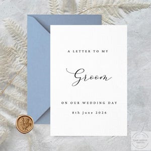 Lettera di matrimonio al marito/Lettera d'amore personalizzata/Lettera per il giorno delle nozze a mio marito/Biglietto per il giorno delle nostre nozze/Al mio sposo/Sigillo di cera/Amore