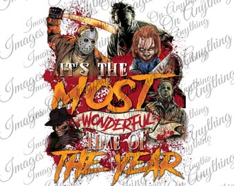 Freddy Krueger Jason Michael Myers Chucky LeatherFace  Png Digital Download for sublimation tumblers t-shirt and coffee mugs