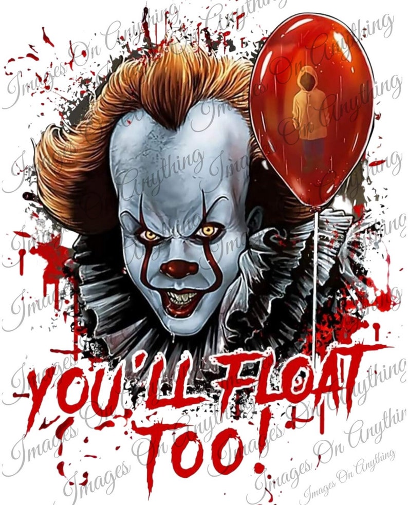 PennyWise the Clown Star of 'IT' png SVG with transparent background  5digital download and zip for sublimation cricut silhouette  download 