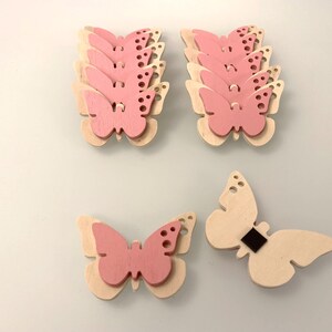 Driew Set 20 Sacchetti Portaconfetti A Forma Di Farfalla | Scatoline Regalo Per Bomboniere, Matrimoni E Baby Shower, Rosa