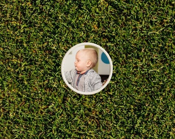 Custom Golf Ball Marker - Personalized Photo Golf Ball Marker - Custom Markers - Personalized Golf Gifts - Golf Accessory - Father’s Day
