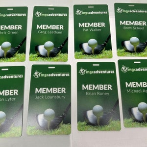 Personalized Golf Bag Tag - Custom logo print - Sport Team Bag Tag - Personalized Corporate Golf Gift- Tennis Bag Tag - Custom Name Tag Golf