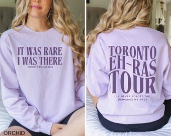 J'y étais rare, tournée Eras au Canada, tournée Eras à Toronto, concert Era à Toronto, chemise Tay, chemise TS, tournée Eh-Ras à Toronto, couleurs confortables