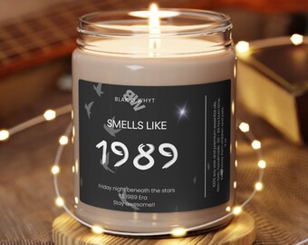 Vela de soja perfumada de lujo, regalos para ella, regalos para él, huele a 1989, TS, TS 1989, decoración del hogar