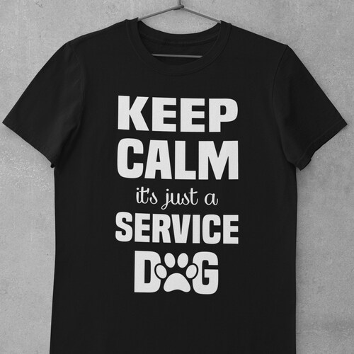 Service Dog Owners Tshirts Emotional Therapy Dog Shortsleeve Etsy