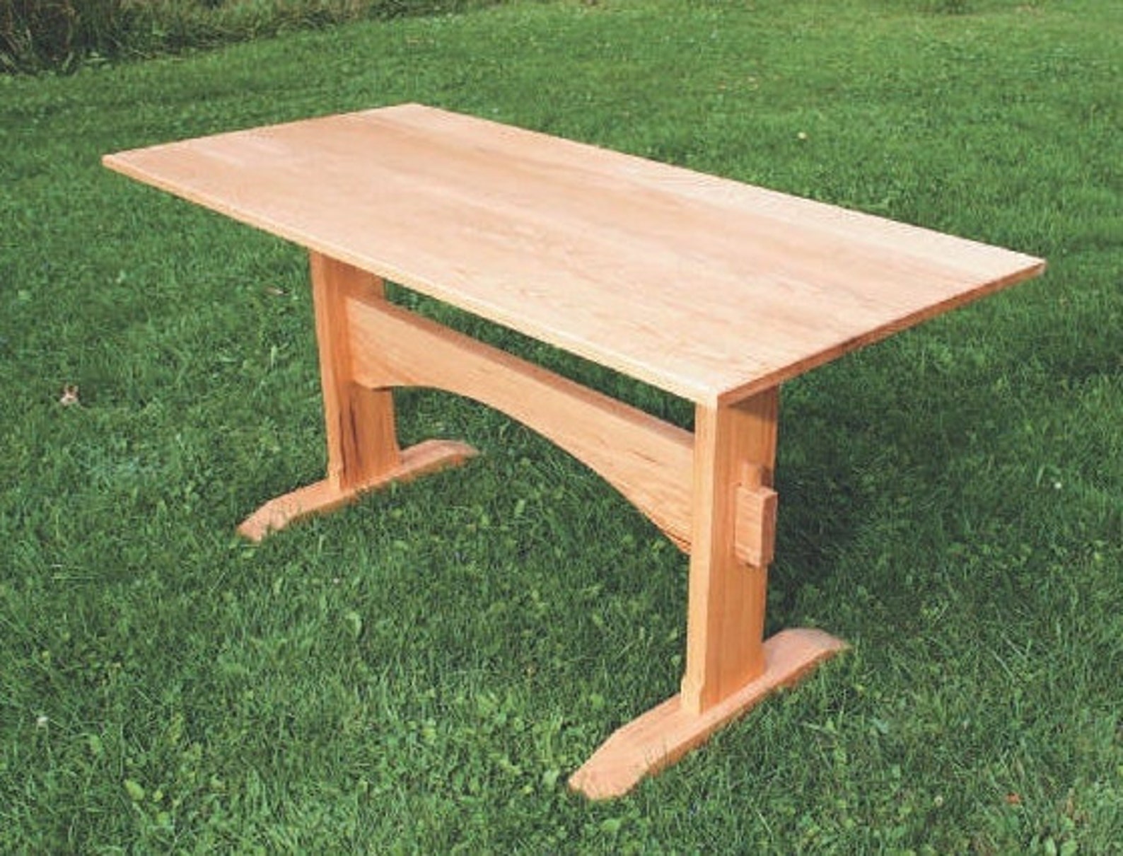 Trestle table plans woodworking blue print pdf Etsy