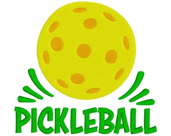 Pickleball Embroidery Design Files