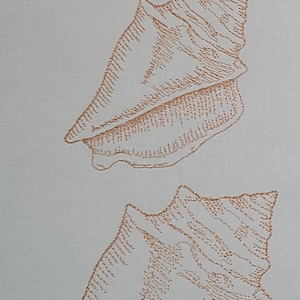 Conch Shell Machine Embroidery Design - Etsy